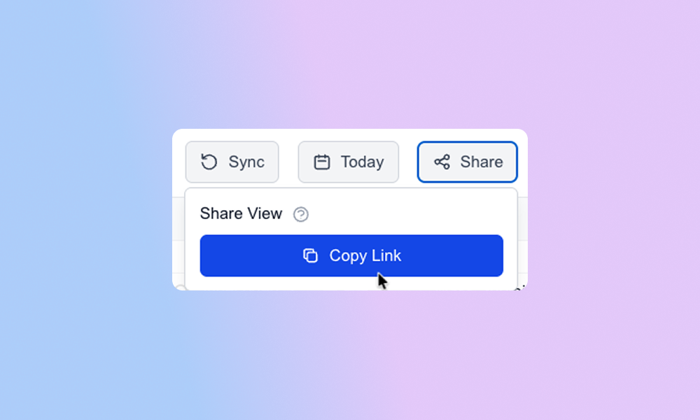 A Shareable Calendar View for Linear App