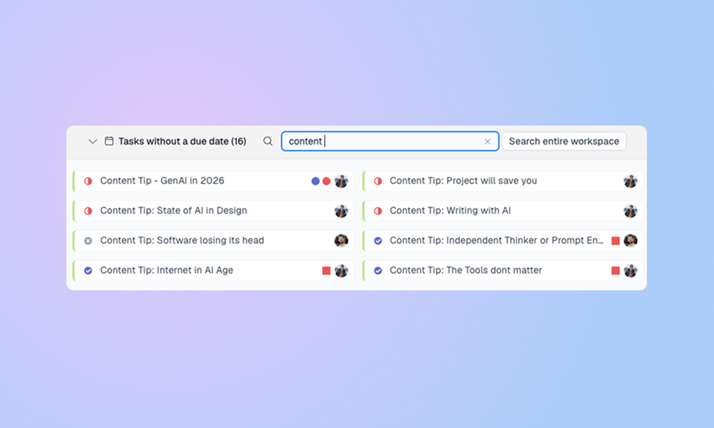 Better Task Editing + A Smarter No-Due-Date Bar